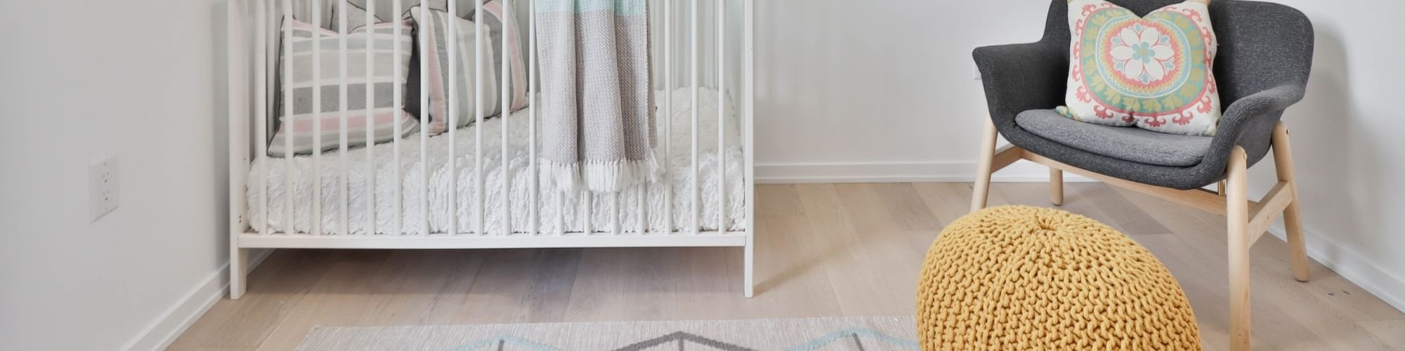 Nursery with vinyl flooring