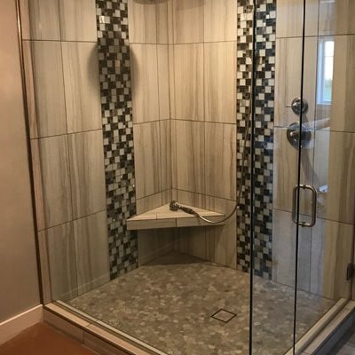 Shower tiles from Kluesner Flooring in Manchester, IA